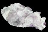 Purple Fluorite With Quartz Epimorphs - Arizona #103550-1